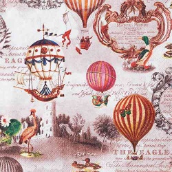 20er Pack Servietten Vintage Ballons, 33 x 33 cm