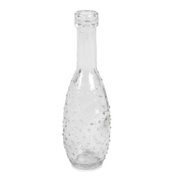 Mini Glas Väschen für einzelne Blumen, bauchig, 12 cm
