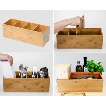 Duni Bambus Multi Besteckkasten, 36 x 14 cm Duni Bambus Multi Besteckkasten, 36 x 14 cm