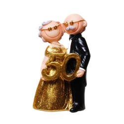 Jubiläumspaar Goldhochzeit -50- Jahre, 10 cm