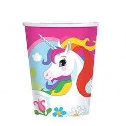 8er Pack Becher Einhorn