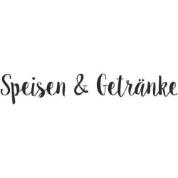 Stempel -Speisen & Getränke-, 10,5 x 1,8 cm