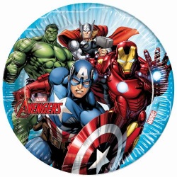 8er Pack Teller Avengers, 23 cm