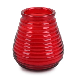 Outdoor Duft-Kerzenglas Citronella, Garten Windlicht in Rot, 10 cm