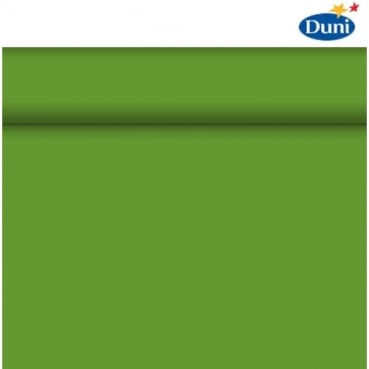 24 Meter Rolle Duni Dunicel Tischläufer, Tête-à-Tête in Leaf Green, 40 cm Breite