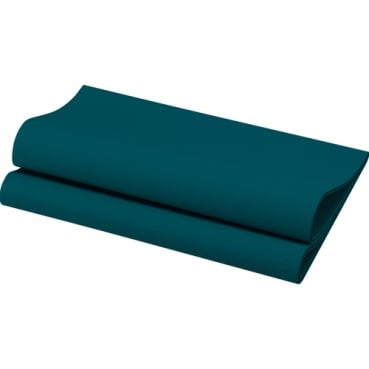 60er Pack Duni Bio Dunisoft Servietten, 40 x 40 cm in Ocean Teal