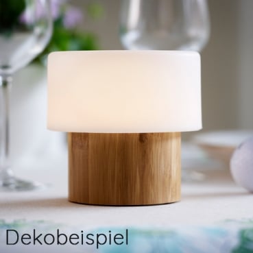 Duni LED Kerzenhalter Sister Bambus Walnut, 11 cm Duni LED Leuchte Sister Bambus, 11 cm