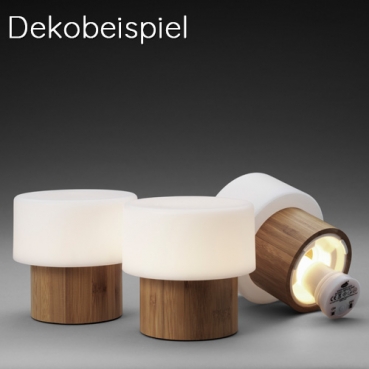Duni LED Kerzenhalter Sister Bambus Walnut, 11 cm Duni LED Leuchte Sister Bambus, 11 cm