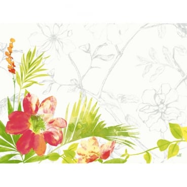 Duni Papier Tischsets Summertime Red, 30 x 40 cm