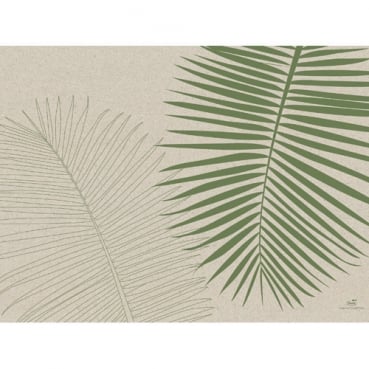 Duni Tischsets Leaf, aus Gras hergestellt, 30 x 40 cm