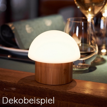 Duni LED Kerzenhalter Brother Bambus, 10 cm Duni LED Leuchte Brother Bambus, 11 cm