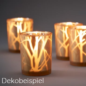 Duni Kerzenhalter Shimmer in Sand, 10 cm Dekobeispiel - Duni Kerzenhalter Shimmer in Sand, 10 cm.