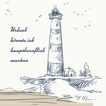 Duni Zelltuch Servietten Küste & Meer, 2-lagig, 33 x 33 cm