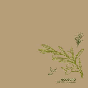 Duni ecoecho® Dunisoft Servietten Veggies, 40 x 40 cm