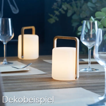 Duni LED Kerzenhalter Sibling Bambus, 14,8 cm Duni LED Leuchte Sibling Bambus, 14,8 cm