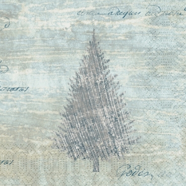 Duni Zelltuch Servietten Blue Winter, 33 x 33 cm
