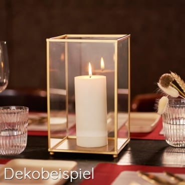 Duni Metall Kerzenhalter Noble für Drinnen und Draußen in Gold, 22 cm Dekobeispiel - Duni Kerzenhalter Noble