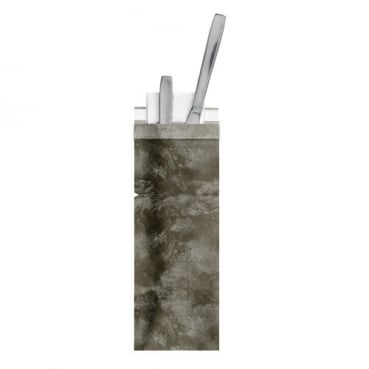 Duni Hygiene Bestecktasche Sacchetto mit Klebeverschluß in Schwarz, 8,5 x 25 cm