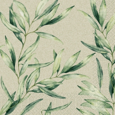 Duni Zelltuch Servietten Foliage, 40 x 40 cm
