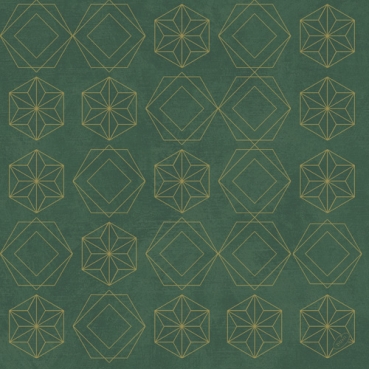 Duni Dunisoft Servietten Gilded Star Green, 40 x 40 cm