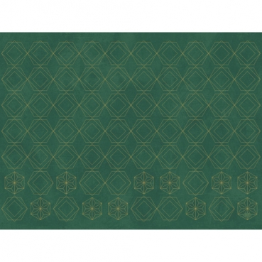 Duni Papier Tischsets Gilded Star Green, 30 x 40 cm