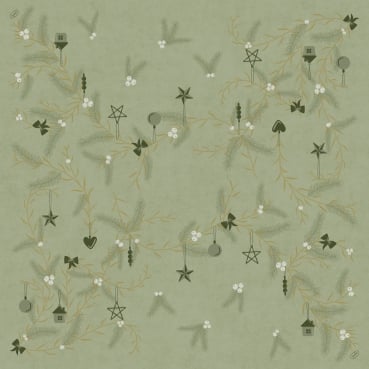 Bio Dunisoft® Servietten Noël Pistachio, 40 x 40 cm