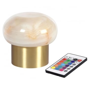 Duni LED-Tischlampe Namak mit Akku, kabellos, wiederaufladbar