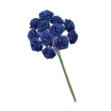 12er Bund Dior Röschen zur Tischdeko in verschiedenen Farben 12er Bund Dior Röschen zur Tischdeko in Royalblau.