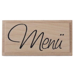 Stempel -Menü-, 70 x 35 mm