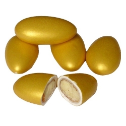 Wiener Mandeln, Hochzeitsmandeln in Gold, 1kg