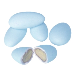 Wiener Mandeln, Taufmandeln in Hellblau, 1kg