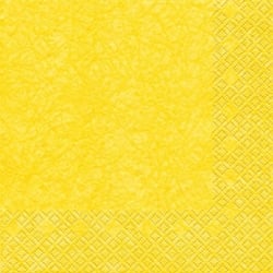 20er Pack Servietten Modern Colors Gelb, 33 x 33 cm