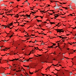 Konfetti Herzen in Rot, 6 mm