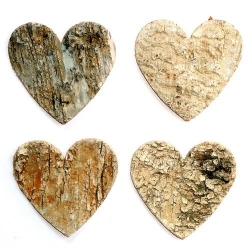 Herz aus Birkenholzrinde, 60 mm Herz aus Birkenholzrinde, 60 mm