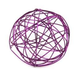 Drahtkugel in Pflaume oder Rosa Drahtkugel in Pflaume oder Rosa
