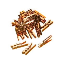 20 Stück Mini-Klammern in Kupfer, 25 mm