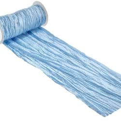 10 Meter Tischband Fripe in Hellblau, 20 cm