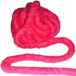 5 Meter Dekowolle in Pink, 12 mm