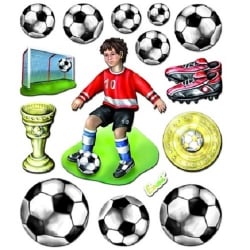 XXL 3D-Sticker Fußball