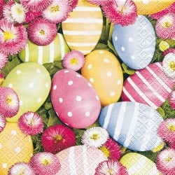 20er Pack Servietten Easterflair Bellis, 33 x 33 cm