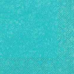 20er Pack Servietten Modern Colors türkis, 33 x 33 cm