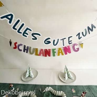1,5 Meter Partykette, Einschulung -Alles Gute zum Schulanfang- 1,5 Meter Partykette, Einschulung -Alles Gute zum Schulanfang-