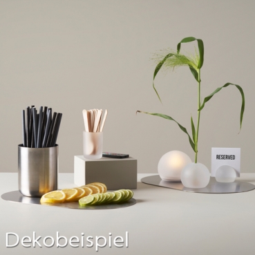 Duni Kartenhalter Droplet, gefrostet, 45 mm Dekobeispiel - Duni Kartenhalter Droplet, gefrostetet 45 mm.