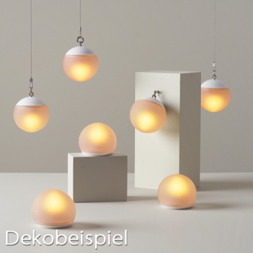 Duni LED-Halter Globe, 84 mm Dekobeispiel - Duni LED-Leuchte Globe, 10 cm