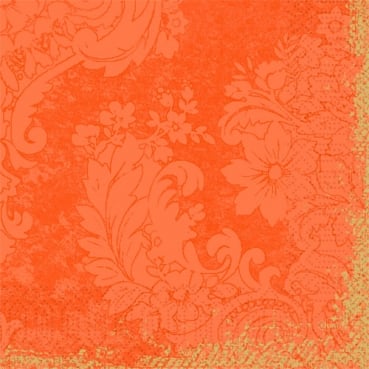 Duni Zelltuch Servietten Royal Sun Orange, 33 x 33 cm