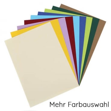 A4 Einlegeblatt für Karten, zum Bedrucken in 25 Farben, Artoz Qualitätspapier 100gm2