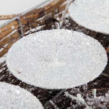 Adventskranzgestell, glitzernde Rebenzweige mit 4 Kerzentellern, 40 cm Adventskranzgestell, glitzernde Rebenzweige mit 4 Kerzentellern, 40 cm.