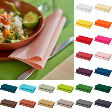 60er Pack Duni Bio Dunisoft Servietten, 40 x 40 cm in 20 Farben