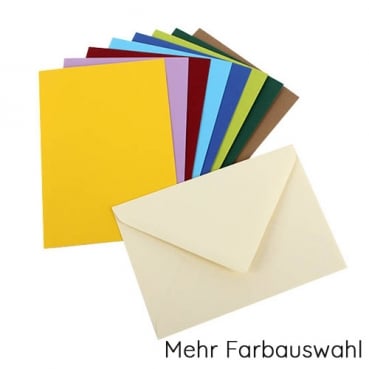 B6 Kuvert, Briefumschlag in 25 Farben, Artoz Qualitätspapier 100gm2