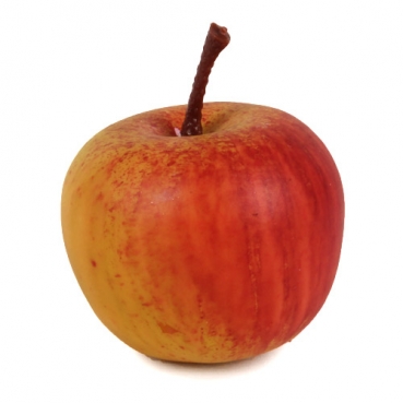 Deko Herbst Apfel in Gelb-Rot, 42 mm